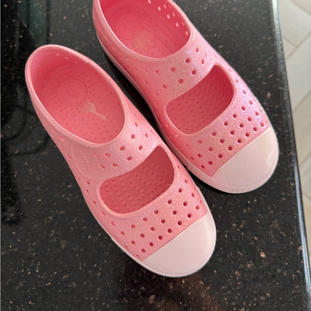 Kids Native Pink Slip-On Shoes